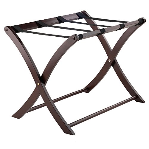 Winsome Wood Scarlett Luggage Rack, Cappuccino Finish 2 Pack