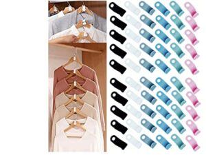 clothes hanger connector hooks 60pieces,thicken, used in closet space savers and organizer closets load 30 pounds heavy duty hangers cascading