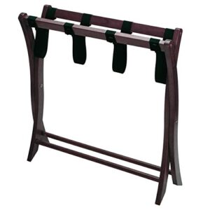 Winsome Scarlett Cappuccino Luggage Rack & Wood Scarlett Luggage Rack, Espresso