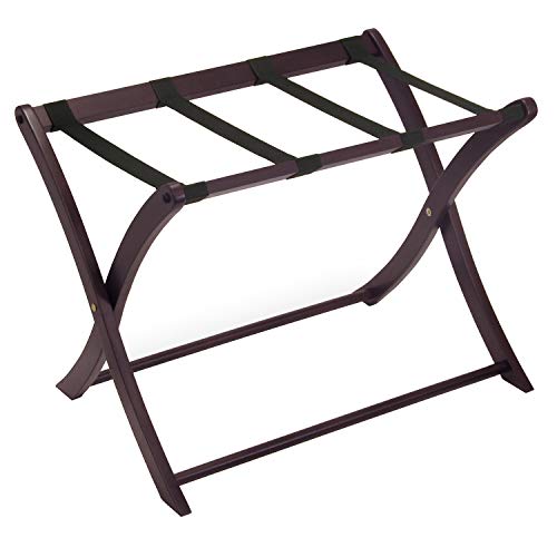 Winsome Scarlett Cappuccino Luggage Rack & Wood Scarlett Luggage Rack, Espresso