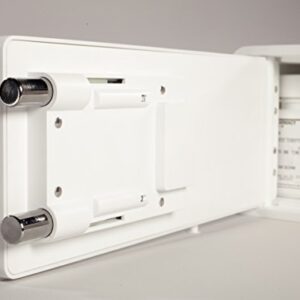 MEDICINE RX SAFE Medicine Safe-Barrel Key Lockbox, White