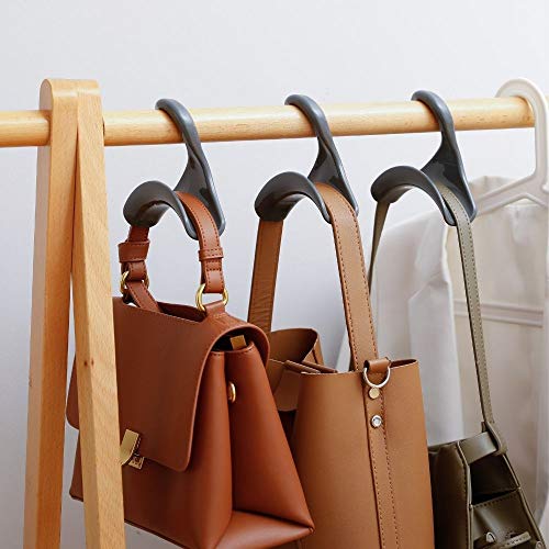 SHIMOYAMA Handbag Hook Hanger, Display Hook Hanger Closet Hooks Storage Organizer – Durable Plastic Hanger for Bags, Belts, Tie & Headbands (1 Piece Pack)