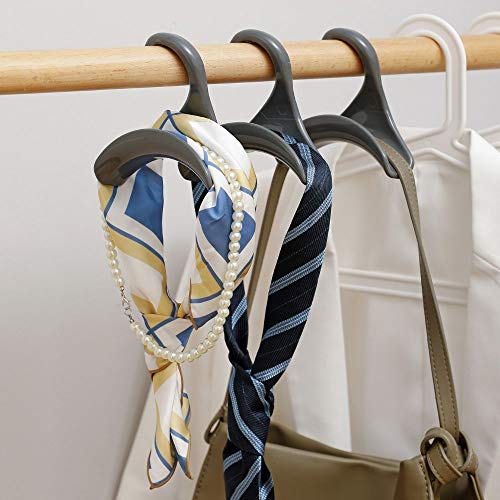 SHIMOYAMA Handbag Hook Hanger, Display Hook Hanger Closet Hooks Storage Organizer – Durable Plastic Hanger for Bags, Belts, Tie & Headbands (1 Piece Pack)