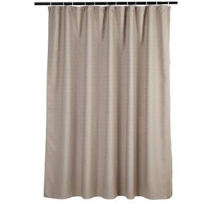 amazon basics linen style bathroom shower curtain - taupe, 72 inch