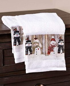 the lakeside collection snowplace like home hand towel