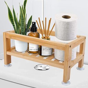 tohomes bathroom organizer bamboo shelf over the toilet storage cabinet kitchen organization and storage plant stand save space