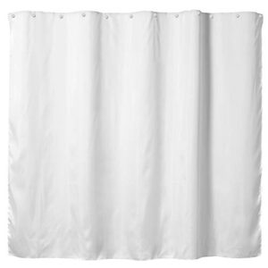 hookless fabric snap-in shower curtain liner, 70 x 54, white