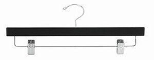 only hangers black wooden pant/skirt hanger (pack of 10)