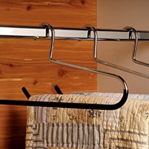 Heavy Duty Metal Quilt Hanger, Heavy Guage Steel Hanger with Vinyl Non-Slip Coating for Pants Linens or Textiles (Set of 1) by The Great American Hanger Company