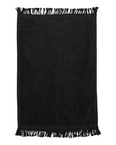 q-tees - fringed reversible fingertip towel (size: 11" w x 18" l)
