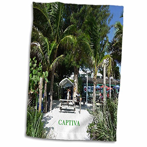 3dRose Digital Painting Of Famous Mucky Duck On Captiva Island Florida - Towels (twl-62136-1)
