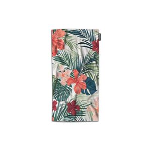 aoyego plant hand towel floral botanical leaf palm foliage tropical jungle flower blossom petal bath hand towels lightweight decorative 30x15 inch soft polyester-microfiber for kitchen