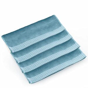 Bamboo Washcloths Set - Premium Quality Face Cloths, Highly Absorbent and Soft Feel Fingertip Towels for Household Chores, 13inch x 13inch