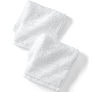 lands' end supima towel white bath-washcloth no sz