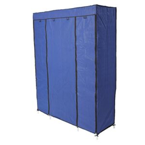 Storage Closet for Clothes 52 Inch Portable Clothes Closet Wardrobe Storage Organizer with Non-Woven Fabric,Navy