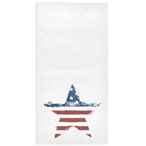 pfrewn patriotic star hand towels 16x30 in retro vintage american usa flag bath towel kitchen dish guest towel stars and stripes bathroom towel memorial day 4th of july decorations