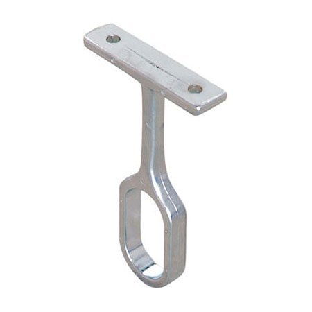 Oval Closet Rod Center Support Bracket Polished Chrome Finish