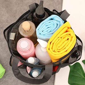 WskLinft Shower Caddy Strong Load-Bearing Quick Dry Thickened Beach Bag Mesh Shower Caddy with 8 Pockets Household Products Grey