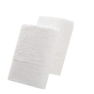 face towel white washcloths quick-dry, highly absorbent, soft feel face towels, premium quality flannel face towel 2 pieces pack