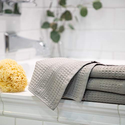 GILDEN TREE Hand Towel Set of 2 + Washcloth Set of 4 (Pewter)