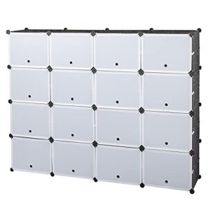 Sawandoo 8-Tier Portable 64 Pair Shoe Rack Organizer 32 Grids Tower Shelf Storage Cabinet Stand Expandable for Heels, Boots, Slippers, Black