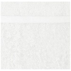 Amazon Basics Cotton Hand Towel - 24-Pack, White & Fast Drying, Extra Absorbent, Terry Cotton Washcloths - Pack of 24, White, 12 x 12-Inch