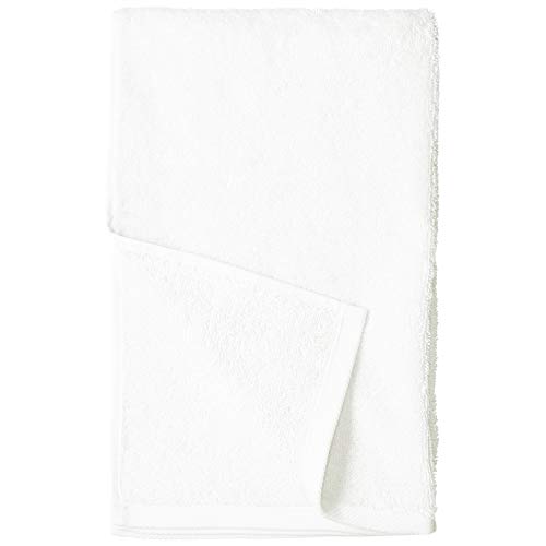 Amazon Basics Cotton Hand Towel - 24-Pack, White & Fast Drying, Extra Absorbent, Terry Cotton Washcloths - Pack of 24, White, 12 x 12-Inch