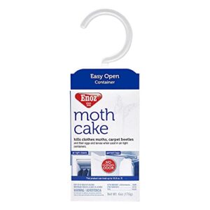enoz moth cake pack of 3 kills clothes moths, carpet beetles, and eggs and larvae