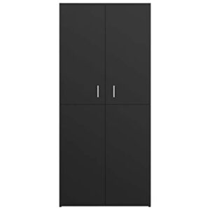 WIFESE Shoe Storage Shoe Cabinet for Entryway 31.5"x15.4"x70.1" Shoe Organizer Shoe Cubby Storage with Doors Shoe Rack Organizer Shoe Shelves Shoe Closet Black