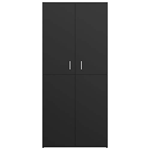 WIFESE Shoe Storage Shoe Cabinet for Entryway 31.5"x15.4"x70.1" Shoe Organizer Shoe Cubby Storage with Doors Shoe Rack Organizer Shoe Shelves Shoe Closet Black