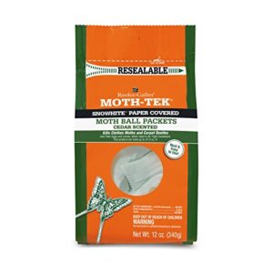 Reefer-Galler Moth-Tek Snowhite Cedar Scented Moth Ball Packets 12 oz (6)