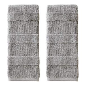 skl home by saturday knight ltd. v1359010835203 efrie hand towel set, 13" x 5.5", gray