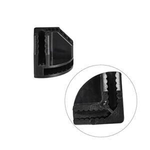 uxcell Plastic Wire Cube Connectors, 23x23mm Grid Buckle Clip for Storage Shelving Cabinet Organizer, Black, 20Pcs