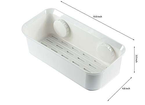 LINDSAYIT Suction Cup Shower Caddy Shelf Rectangle