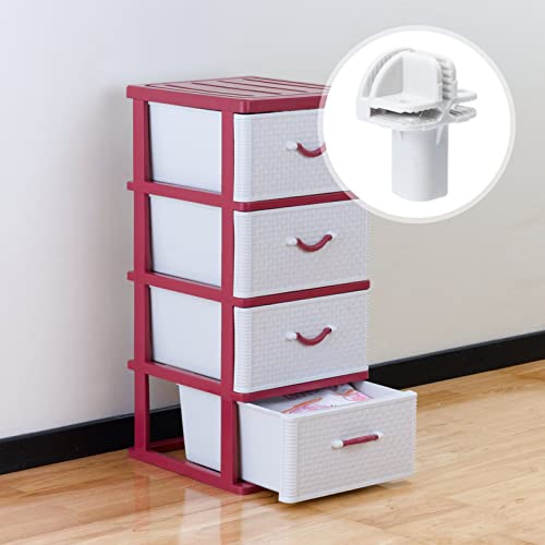 TEHAUX 8pcs Modular Closet Organizer Connector Modular Closet Wire Grid Cube Connectors Buckles Cube Storage Shelving Unit Connectors Closet Clasp Clip for Storage Cabinet