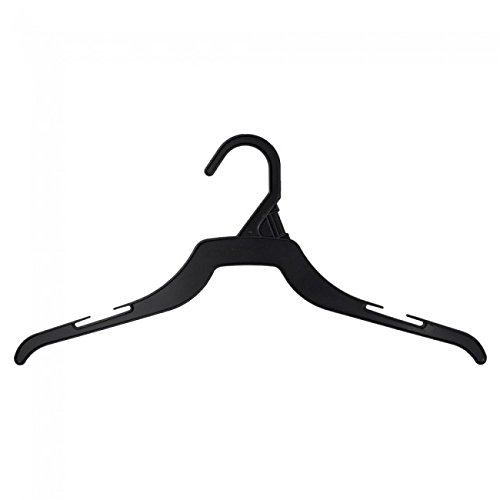 NAHANCO B14 Plastic Blouse/Dress Hangers, 14", Black (Pack of 500)