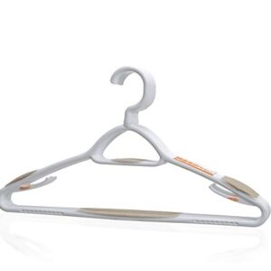 neatfreak A06000012X5WJ Deluxe Swivel Clothes Hangers White/Sand Pebble 5 Pack