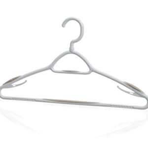 neatfreak A06000012X5WJ Deluxe Swivel Clothes Hangers White/Sand Pebble 5 Pack