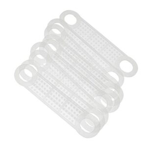 pzrt 40pcs clear non-slip rubber clothes hanger grips windproof clothes hanging accessories