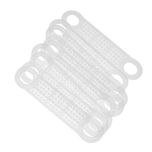 PZRT 40pcs Clear Non-Slip Rubber Clothes Hanger Grips Windproof Clothes Hanging Accessories