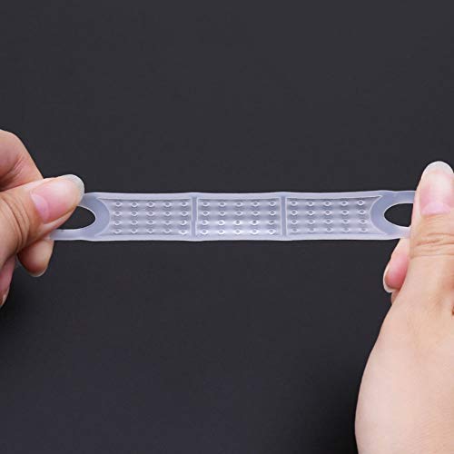 PZRT 40pcs Clear Non-Slip Rubber Clothes Hanger Grips Windproof Clothes Hanging Accessories