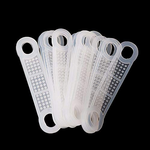 PZRT 40pcs Clear Non-Slip Rubber Clothes Hanger Grips Windproof Clothes Hanging Accessories