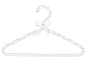 only hangers children's pearl bead hangers (pack of 5)