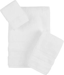 caro home bethany towel collection hand towel white
