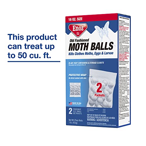 Enoz Old Fashioned Moth Balls, 16 Ounce