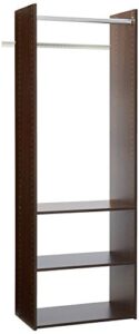 easy track rv1472-t hanging tower closet, truffle, 72-inch