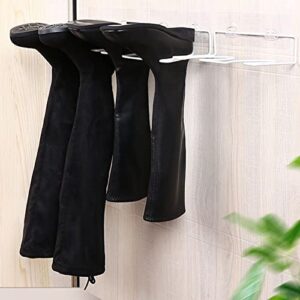 KWQBHW 4 Pack Metal Boot Rack Wall Mounted Tall Shoes Holder Boot Organizer Space Saving Shoes Storage Stand for Closet Entryways Tall Knee-High Shoes Rain Boots