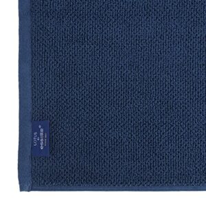 ESSELL 6 Piece Soft & Strong Towel Set, 100% Cotton | Popcorn Textured Weave, 680 GSM | Highly Absorbent & Quick Dry | Home, Hotel & Spa Towels for Bathroom & Sports | Ultra Soft & Durable - Navy Blue