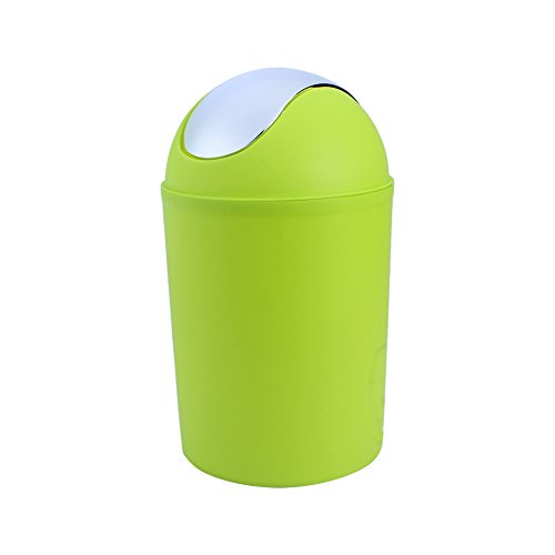 GOTOTOP Lime Green Bathroom Accessories Green Bathroom Accessories Set Bathroom Sets Accessories 6PCS Includes Toothbrush Holder,Waste Bin,Soap Dish,Toilet Brush,Rinse Cup Sprayer Bottle,Green