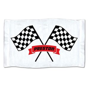 pattern pop small personalized checkered racing flags towel